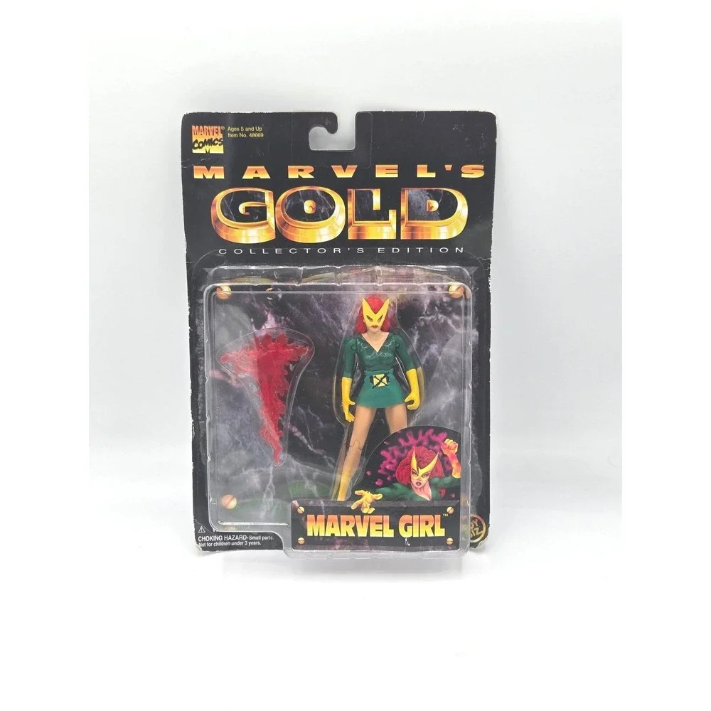 1997 Toy Biz Marvel's Gold Marvel Girl Jean Grey Action Figure - New Sealed‎